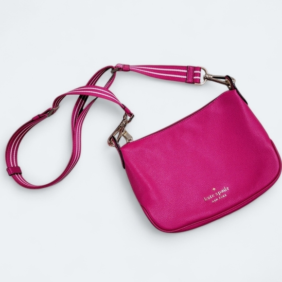 Kate Spade Rosie Festive Pink Small Crossbody Bag Pebbled leather - Picture 1 of 16